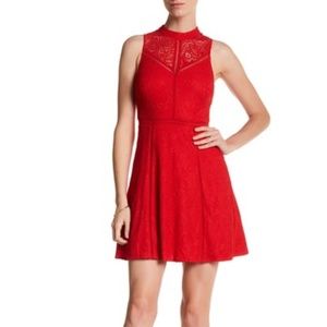 Guess Red Lace Dress